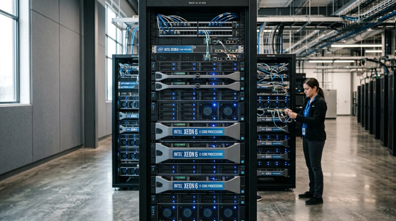 Intel launches Xeon 6 E-core processors tuned for cloud-native AI inference at scale